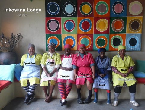 Zulu Team der Inkosana Lodge in der Drakensberg Region von Südafrika
